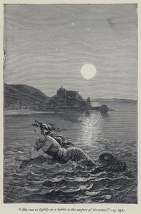 She rose as lightly as a bubble to the surface of the water by Jean Edouard Dargent
