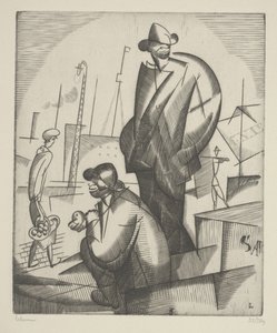 Black Dockers by Jean Emile Laboureur