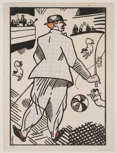 Clown with Dogs