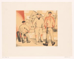 Three Fishermen at the Quay