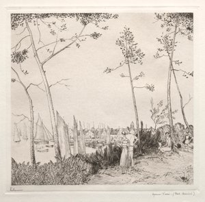 The Walk on the Port by Jean Emile Laboureur
