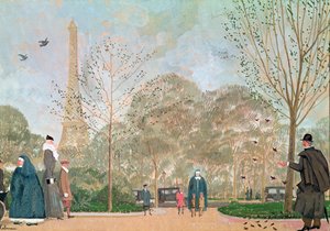 Walking in the Jardins du Trocadero, c.1920