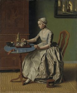 A Dutch Girl at Breakfast, c.1756 by Jean Étienne Liotard