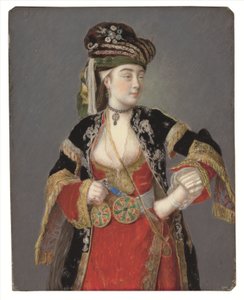 Presumed Portrait of Laura Tarsi in Turkish Dress by Jean Étienne Liotard