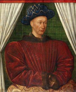 Portrait of King Charles VII of France by Jean Fouquet