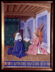 The Second Annunciation, Miniature in 