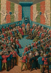 Verdict on John II of Alencon, 15th century by Jean Fouquet