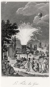 Firework Display at the Jardin de Tivoli by Jean Francois Garneray