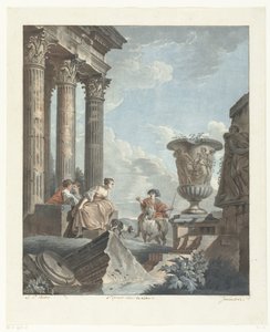 Ancient Ruins by Jean Francois Janinet