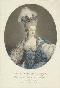 Portrait of Marie Antoinette by Jean Francois Janinet