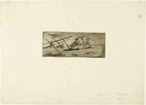 A Sheep Grazing by Jean Francois Millet