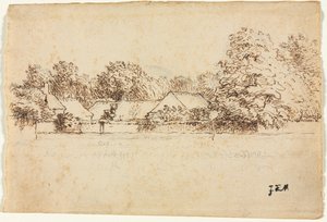 Cottages by Jean Francois Millet