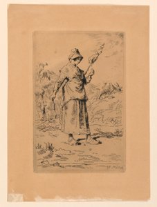 The Spinner by Jean Francois Millet