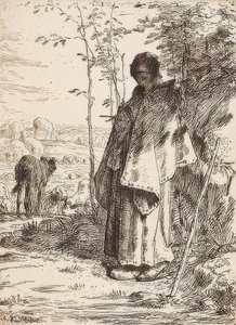The Shepherdess by Jean Francois Millet