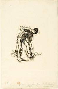 Peasant Digging by Jean Francois Millet