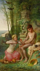 Spring Daphnis and Chloë by Jean Francois Millet