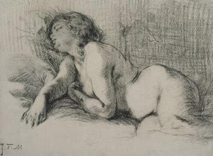 Study of a reclining female nude