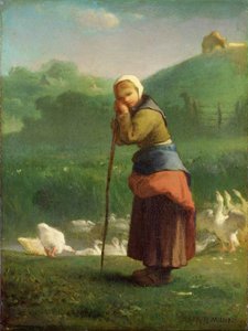The Goose Girl at Gruchy by Jean Francois Millet