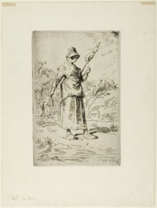 The Spinner by Jean Francois Millet