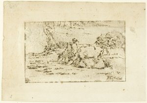 The Two Cows by Jean Francois Millet