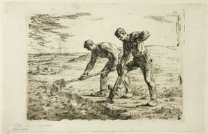 Two Men Digging