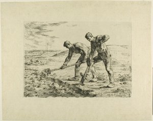 Two Men Digging
