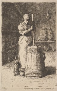 Woman Churning Butter, 1855-56