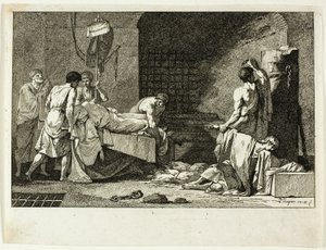 Devotion of Cimon or Funeral of Miltiades by Jean François Pierre Peyron