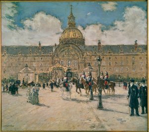 Hotel des Invalides, Paris by Jean Francois Raffaelli