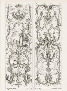 Two Upright Panels by Jean François Cuvilliés