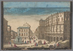 View of the Theatre of Marcellus in Rome by Jean François Daumont (possibly)
