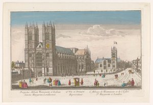 View of Westminster Abbey and St Margaret