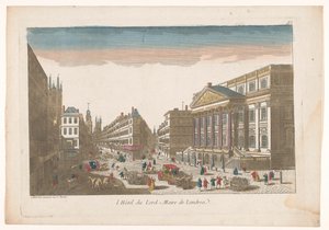 View of the Mansion House in London (title on object: l