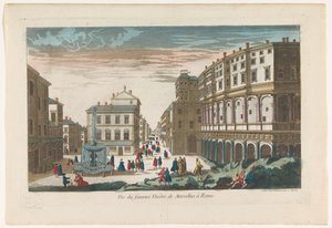 View of the Theatre of Marcellus in Rome by Jean François Daumont