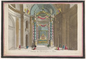 View of the Interior of the Val-de-Grâce Church in Paris by Jean François Daumont