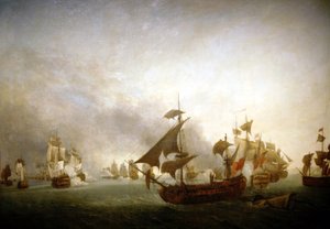 Naval Battle of the Island of Grenada by Jean Francois Hue