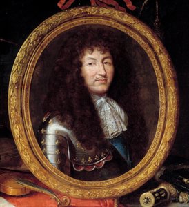 Portrait of Louis XIV King of France (detail) by Jean Garnier