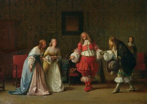 Mascarille Presenting Jodelet to Cathos and Madelon, 1865