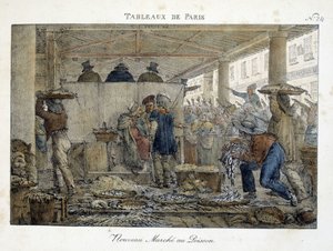 The New Marche aux Poissons de Paris by Jean Henri Marlet