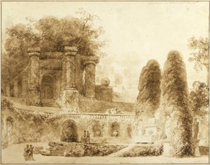Roman Park with Fountain, 1774