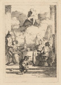 The Banquet of Antony and Cleopatra by Jean Honoré Fragonard after Giovanni Battista Tiepolo