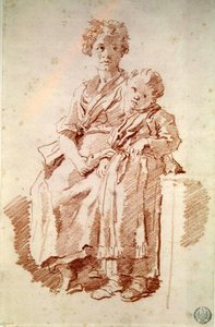 A Young Girl with her Sister, 1774 by Jean Honore Fragonard