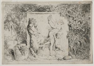Bacchanales: The Satyrs Dance by Jean Honore Fragonard