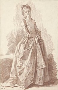 Standing Young Woman, Facing by Jean Honore Fragonard