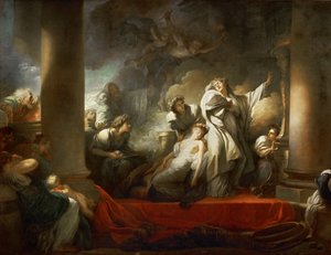 The High Priest Coresus Sacrificing Himself to Save Callirhoe