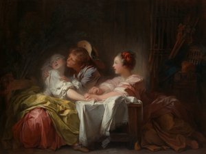 The Stolen Kiss by Jean Honore Fragonard
