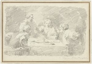 The Supper at Emmaus by Jean Honore Fragonard