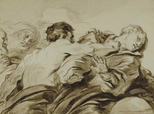 The Attack by Jean Honore Fragonard