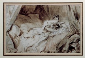 The Happy Moment by Jean Honore Fragonard