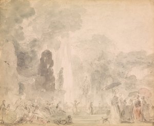 View of a Park by Jean Honore Fragonard